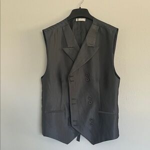 Dior Black and Gray Patterned Vest